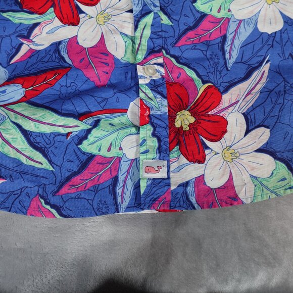 Vineyard Vines Slim Fit Murray Shirt Mens L Floral Hawaiian Lightweight - Picture 3 of 9